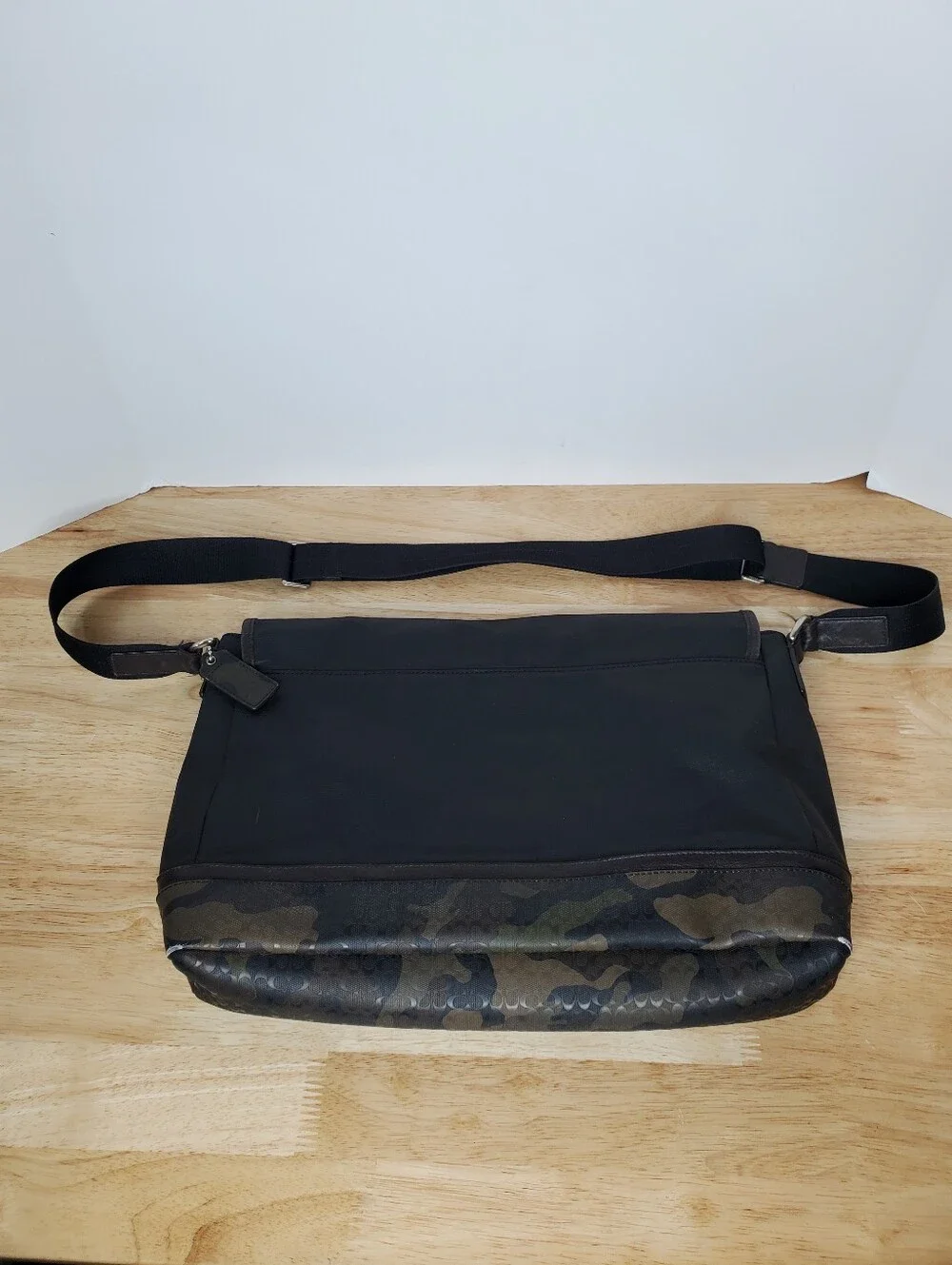 Coach Heritage Signature Messenger Bag Camo Black Mens F70941
